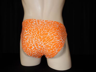 Full Brief Boodie Swimwear - Orange Print